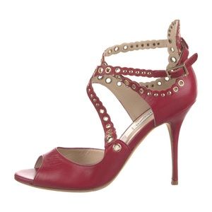 L.K.Bennett leather sandals. Size 8 / IT 38. Deep red. Excellent condition.